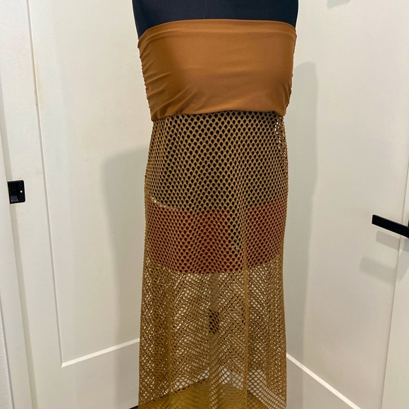 NWOT Trendy Tribal Print Halter Bikini Set - High Cut Hollow Out 3-Piece |Size L - Picture 13 of 13